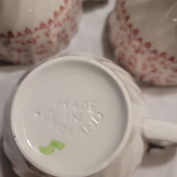 Vtg Johnson Brothers Made In England Rose Bouquet Pink Floral Tea Cups 3 Only - Picture 8 of 8